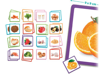 Memory Matching Healthy Food Game – 34 Cards