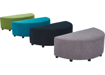 Semi circle deals ottoman