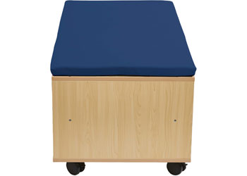 Aalto – Storage Ottoman – Steel Blue