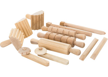 Wooden Dough Tools – Set of 12