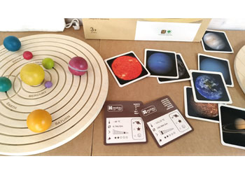 Wooden 3D Solar System Set