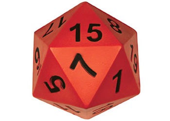 Soft Foam 20 Sided Dice 15cm – each