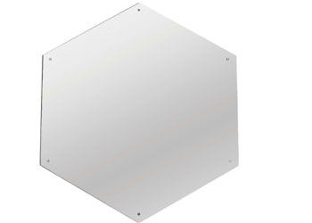 Hexagonal Wall Mirror – 50x58cm