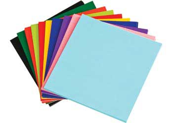 Cardboard Colour Squares 290gsm 20x20cm – Pack 100