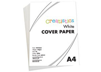 Creatistics White Cover Paper A4 120gsm – Pack of 100