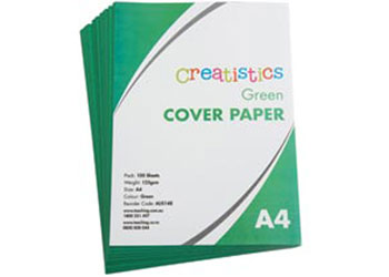 Creatistics Dark Green Cover Paper A4 120gsm – Pack of 100