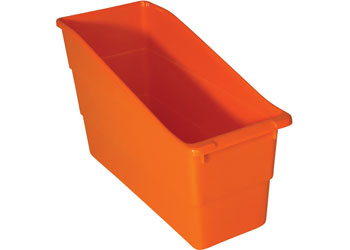 Classroom Book Box Caddies Orange Pk 4