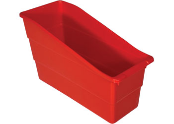 Classroom Book Box Caddies Red Pk 4