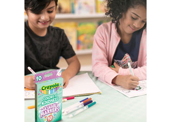 Crayola Fine Line Marker Bulk Classpack, 10 Colours, 200