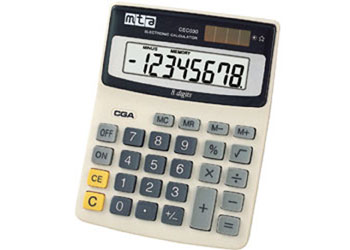 Calculators & Caddy – 8 Digits – Set of 30