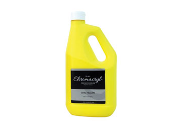 Chromacryl Acrylic Paint – Cool Yellow 2 Litre