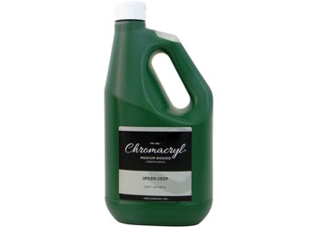 Chromacryl Acrylic Paint – Green Deep 2 Litre