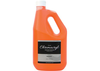 Chromacryl Acrylic Paint – Orange 2 Litre