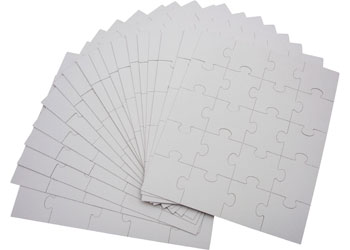 Blank Cardboard Puzzles – Pack of 20