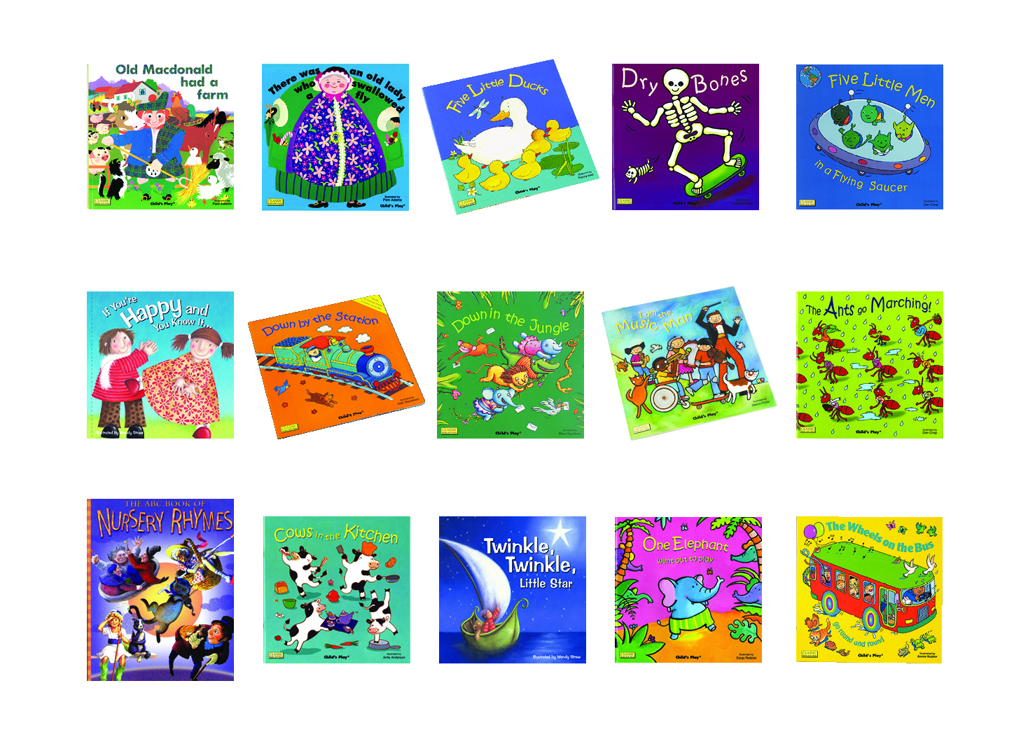 Classic Nursery Rhyme Books 15 Titles