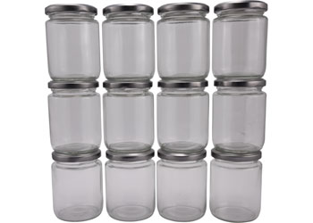 Glass Storage Jar 240ml – Pack of 12