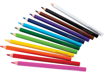 Jumbo Triangular Coloured Pencils – Pack of 12