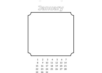 Every Year Calendar, A4