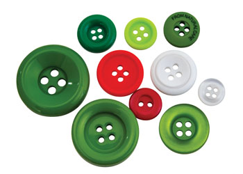 Assorted Buttons, Christmas – 600g