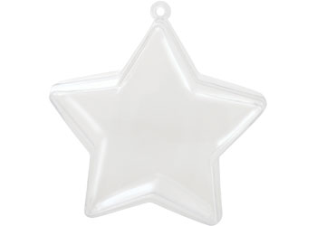 Plastic Star Ornaments – Pack of 10