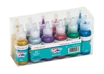 Creatistics Glitter Glue 20g 6 Colours – Pack 12
