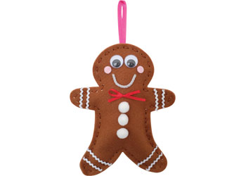 Felt Gingerbread Sewing Kit – Pack of 10