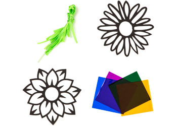 Stained Glass Flowers – Pack of 20