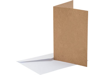 Natural Cards and Envelopes – Pack of 20