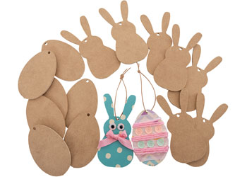 Wooden Easter Ornaments – Pack of 30