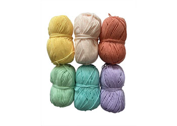 Pastel Acrylic Yarn – Pack of 6