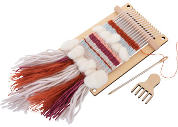 Weaving Loom & Wool Kit of 10