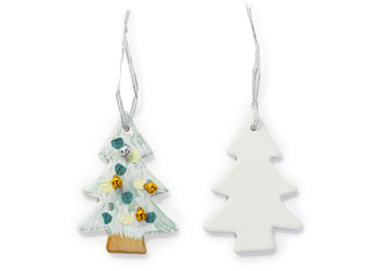 Ceramic Tree Ornaments – Pack of 10