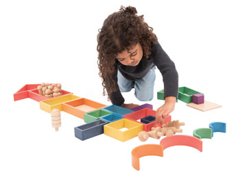 Rainbow Architect Blocks Set – 28 pieces