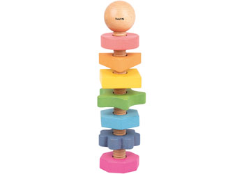 Rainbow Wooden Shape Twister