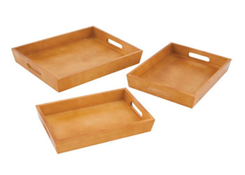 Nesting Wooden Trays – Set of 3