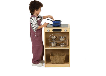 Natural Spaces Open Play Kitchen Stove