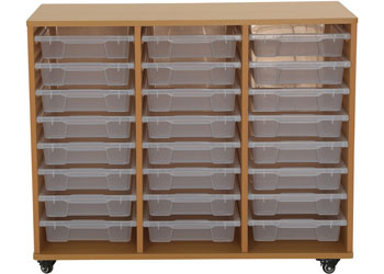 Milan Education – Tote Tray Storage – 24 Shallow Trays