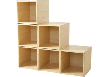 Storage Cube Wood 30x30x30cm by Homestyle 