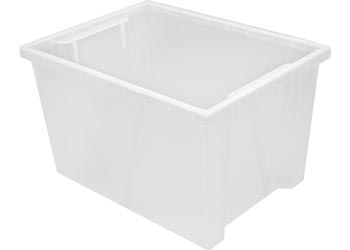 large clear plastic containers