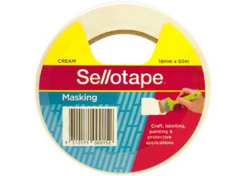 Sellotape Masking Tape 18mm x 50m