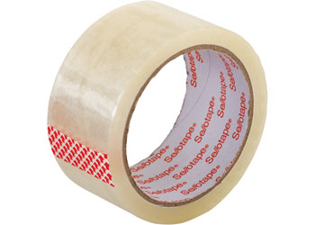 Sellotape Pack Tape Dispenser + 2 rolls tape