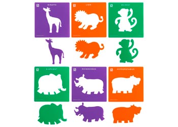 Jungle Animal Stencil Set – Pack of 6 - MTA Catalogue