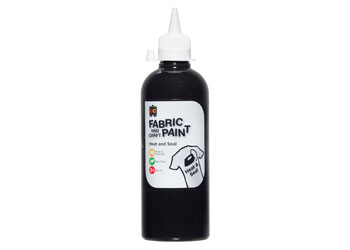 Fabric and Craft Paint Black 500ml