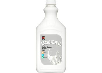 Liquicryl Acrylic Paint – White 2 Litre