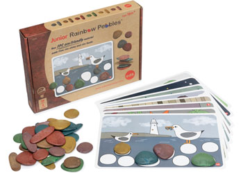 Sorting Colourful Acrylic Pebble Collection • 100 • Great Counting Colours... 
