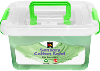 Sensory Cotton Sand 2kg Green