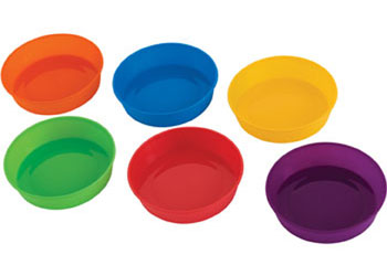 Coloured Plastic Bowls – Set of 6
