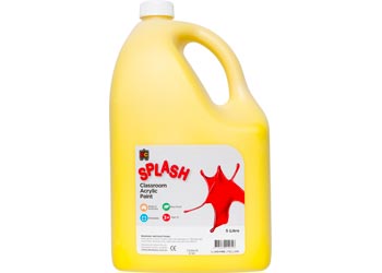 Splash Acrylic Paint -Sunshine Yellow 5 Litre