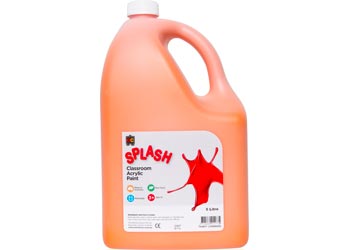 Splash Acrylic Paint – Tangy Orange 5 Litre