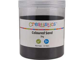Creatistics Coloured Sand Black – 1kg